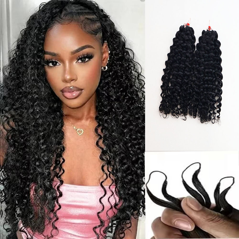 Hair Bundles - Rambut Manusia Keriting Bergelombang, 100% Rambut