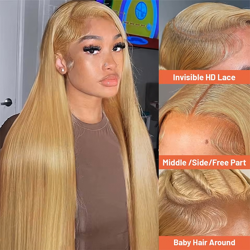 Wig dengan rambut lurus, trans - Hd Lace Frontal Wig Human Hair Pre Plucked ulasan dan harga