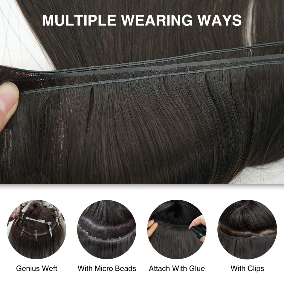 Siap Kirim Genius Weft Rambut  - Invisible Tape In Extensions Real Hair ulasan dan harga