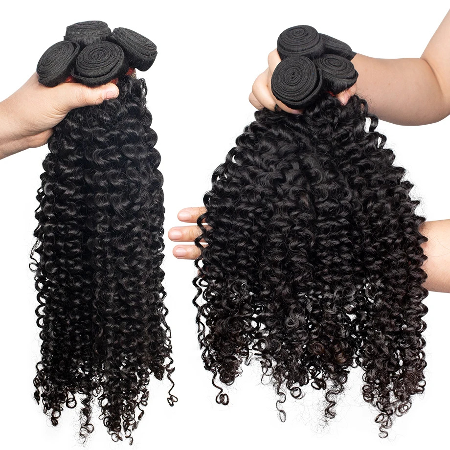 Rambut Manusia Asli Brasil, Mo - Deep Wave 3 Bundles With Closure ulasan dan harga