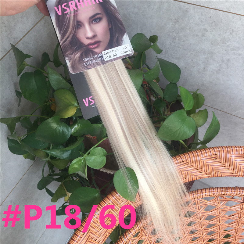 Vsrhair Tape In Hair 50cm 60cm - Invisible Tape In Extensions Real Hair ulasan dan harga