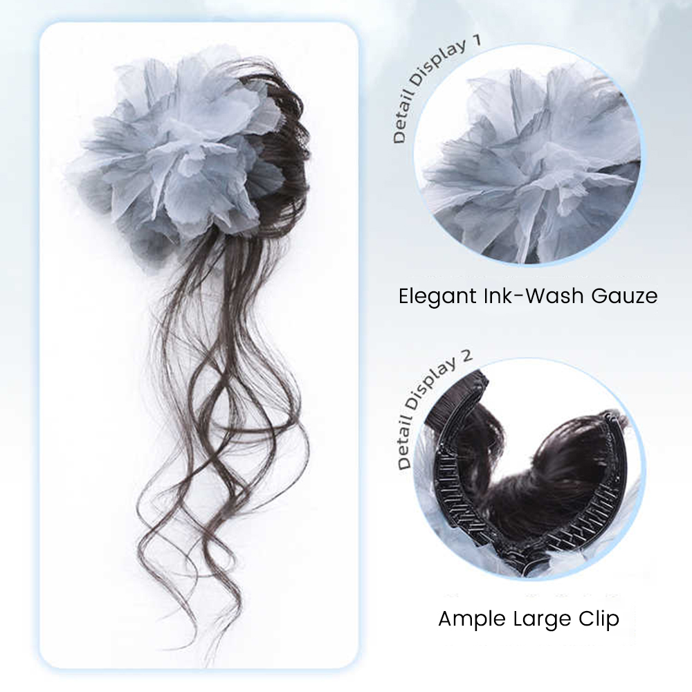 Sisir rambut sintetis pendek b - Claw Clip Messy Bun Hair Piece ulasan dan harga