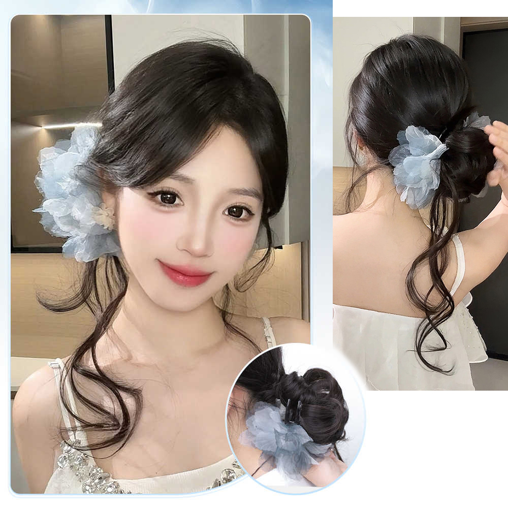 Sisir rambut sintetis pendek b - Claw Clip Messy Bun Hair Piece ulasan dan harga