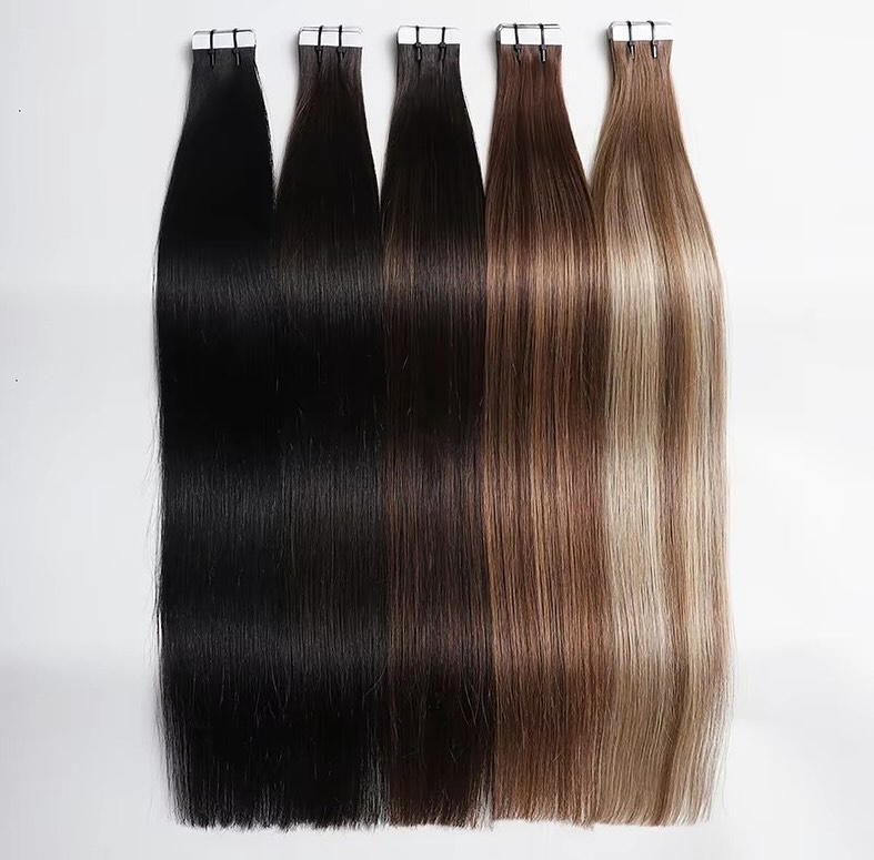 Ekstensi Rambut Manusia Tape I - Invisible Tape In Extensions Real Hair ulasan dan harga