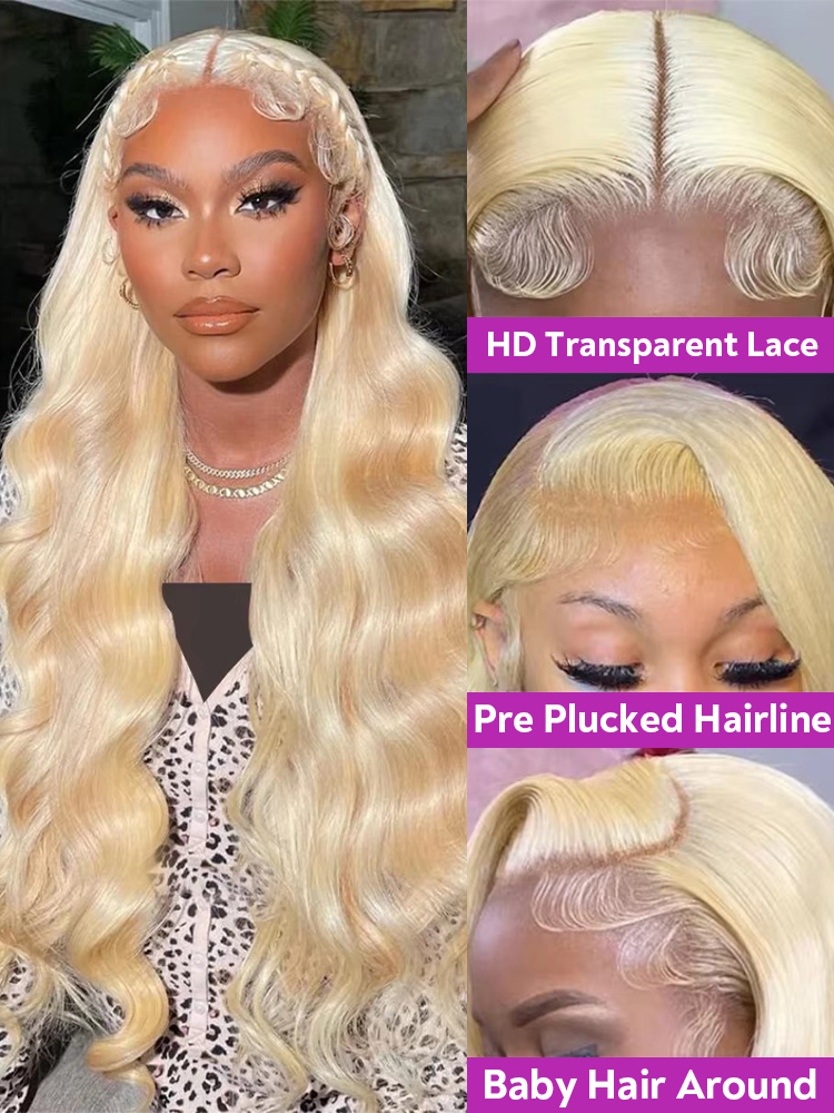 Wig Lace Front Body Wave 613 H - 613 Blonde Body Wave Lace Front Wig ulasan dan harga