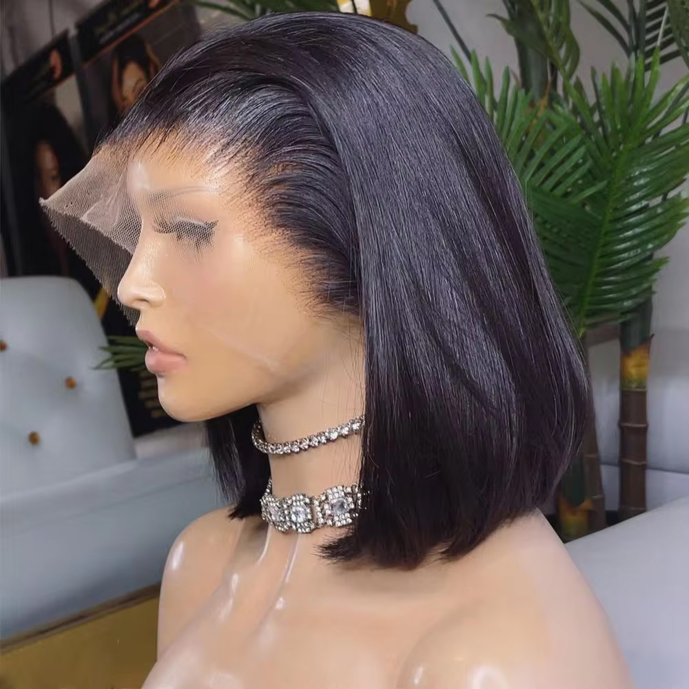 Wig rambut manusia dengan kepa - Pre Parted 13X4 Lace Front Bob Wig ulasan dan harga