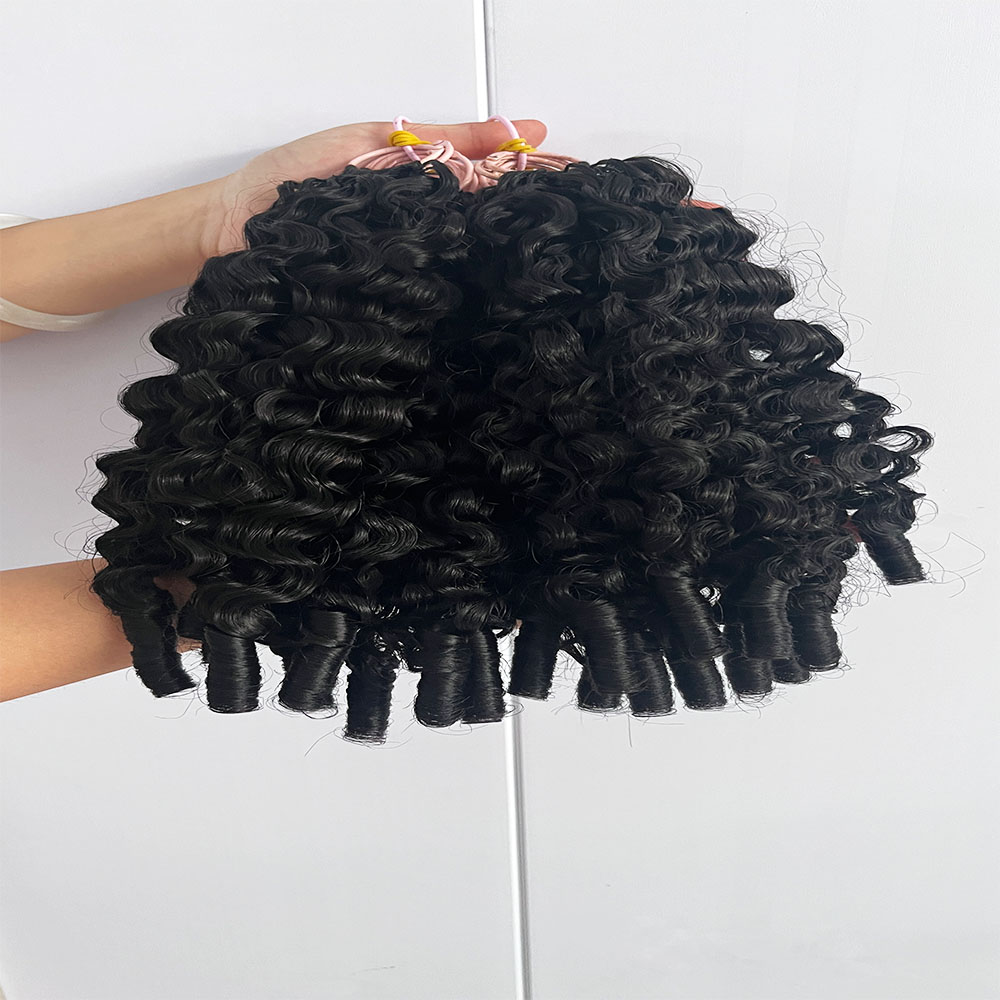 Rambut Manusia Keriting Bergel - Hair Bundles ulasan dan harga