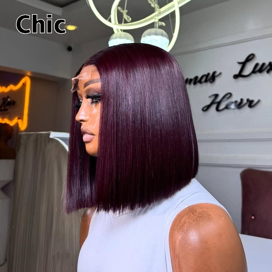 Wig Bob 200 gram, 100% Rambut  - Glueless Wear And Go Human Hair Wig ulasan dan harga